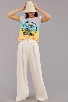 Mother The Lil Goodie Goodie Summer Love Garden Festival Tee Shirt In Blue