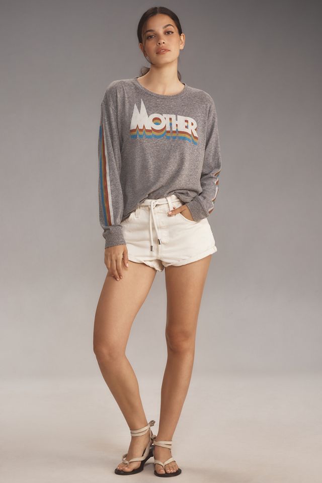 MOTHER The Long-Sleeve Slouchy Cut-Off Top #2