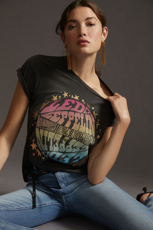 Letluv Led Zeppelin Foil Star Graphic Tee | Anthropologie