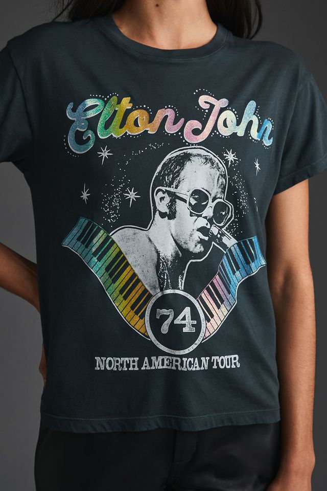 Letluv Elton John Glitter Graphic Tee | Anthropologie