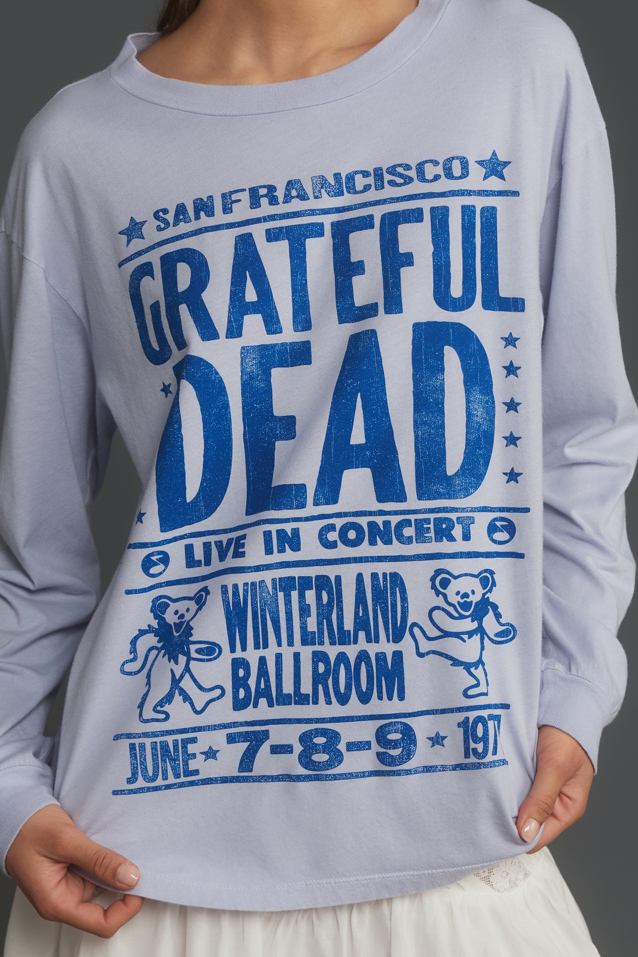 Letluv Grateful Dead Concert Long-Sleeve Graphic Tee