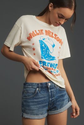 Shop Letluv Willie Nelson & Friends Concert Graphic Tee In White