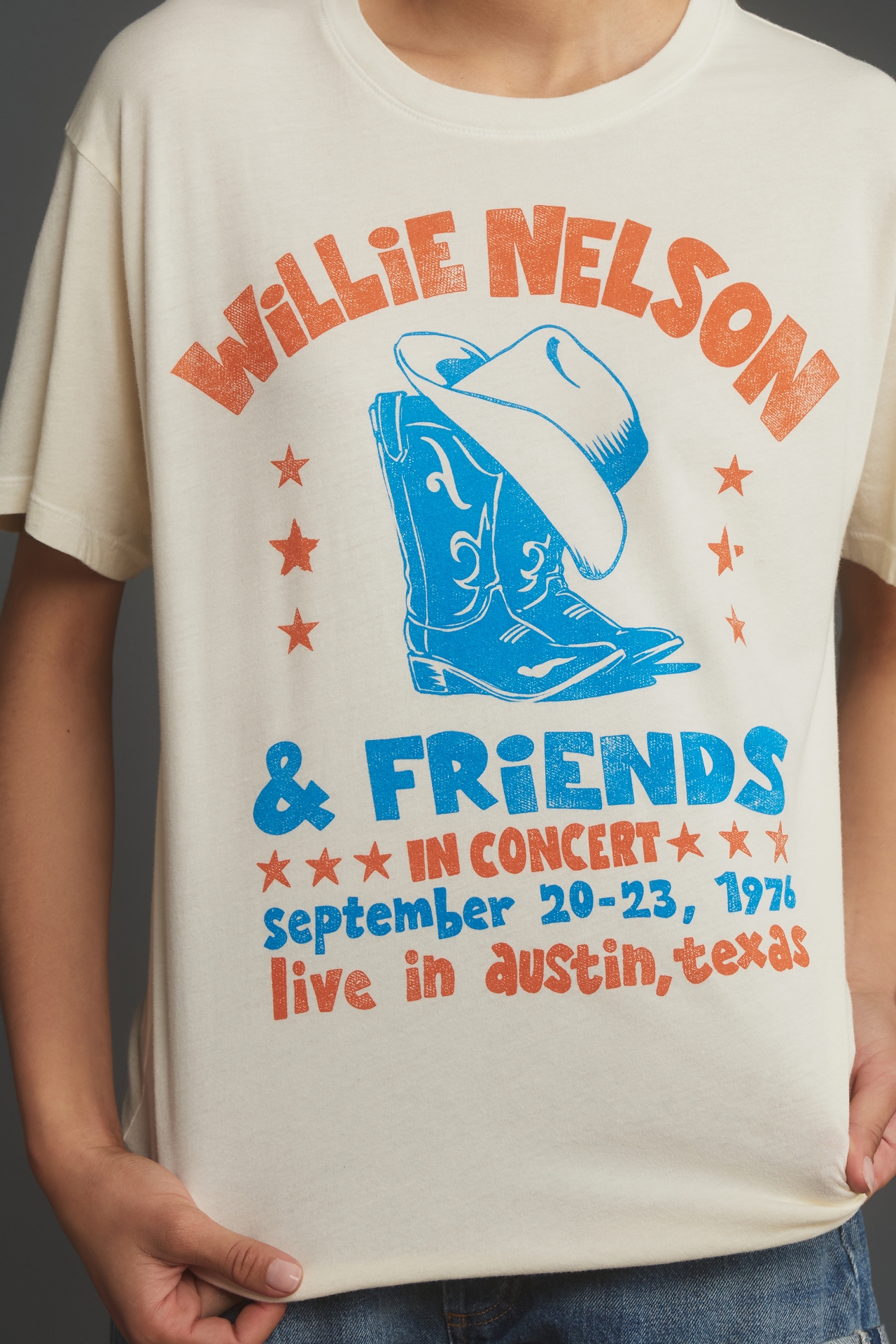 Letluv Willie Nelson & Friends Concert Graphic Tee