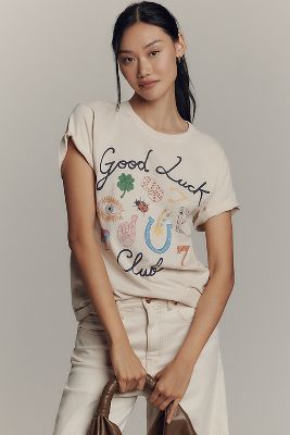 LETLUV GOOD LUCK CLUB GRAPHIC TEE 