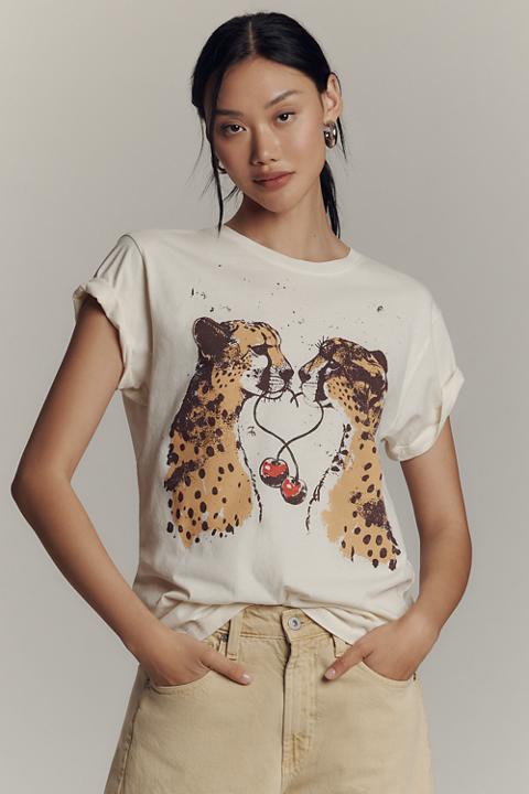 Letluv Cheetah Graphic Tee