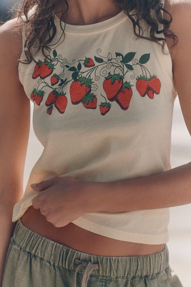 Letluv Strawberry Graphic Tank #3