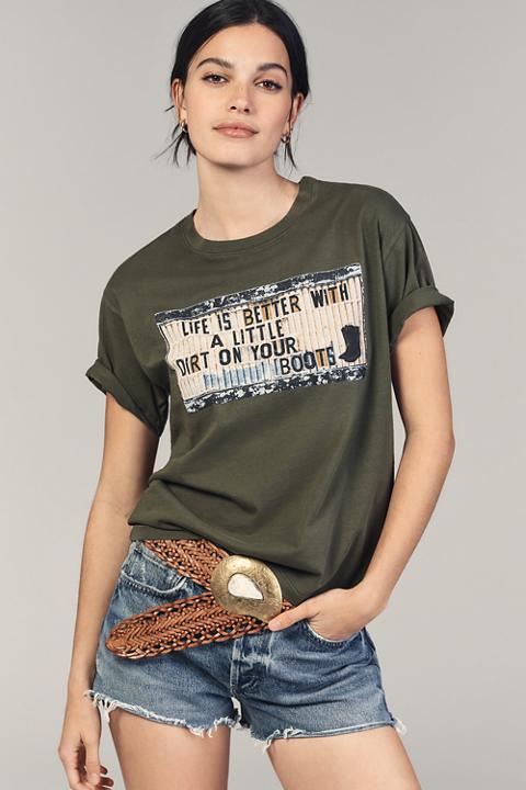 Letluv Dirt On Your Boots Graphic Tee