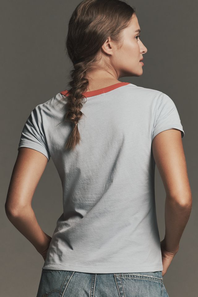 Letluv Star Short-Sleeve Ringer Crew-Neck Tee #1