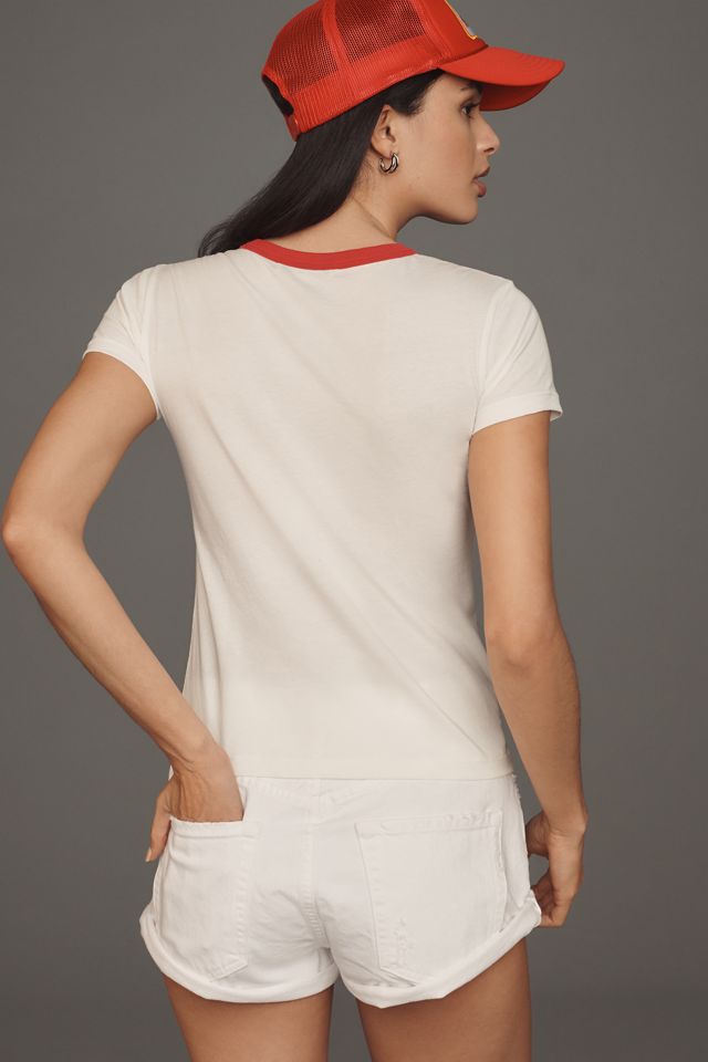Letluv Star Short-Sleeve Ringer Crew-Neck Tee #1