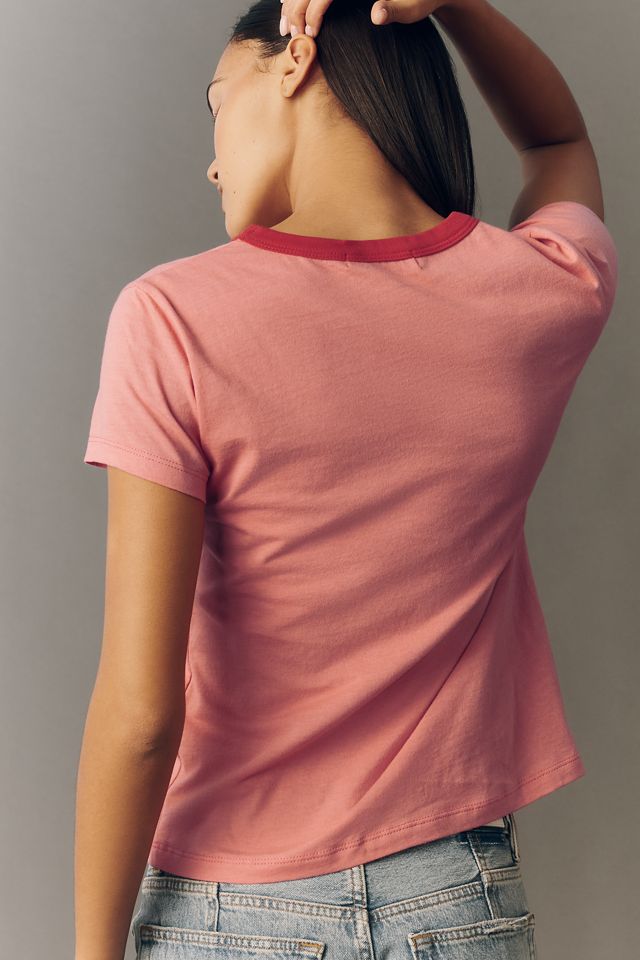 Letluv Star Short-Sleeve Ringer Crew-Neck Tee #1