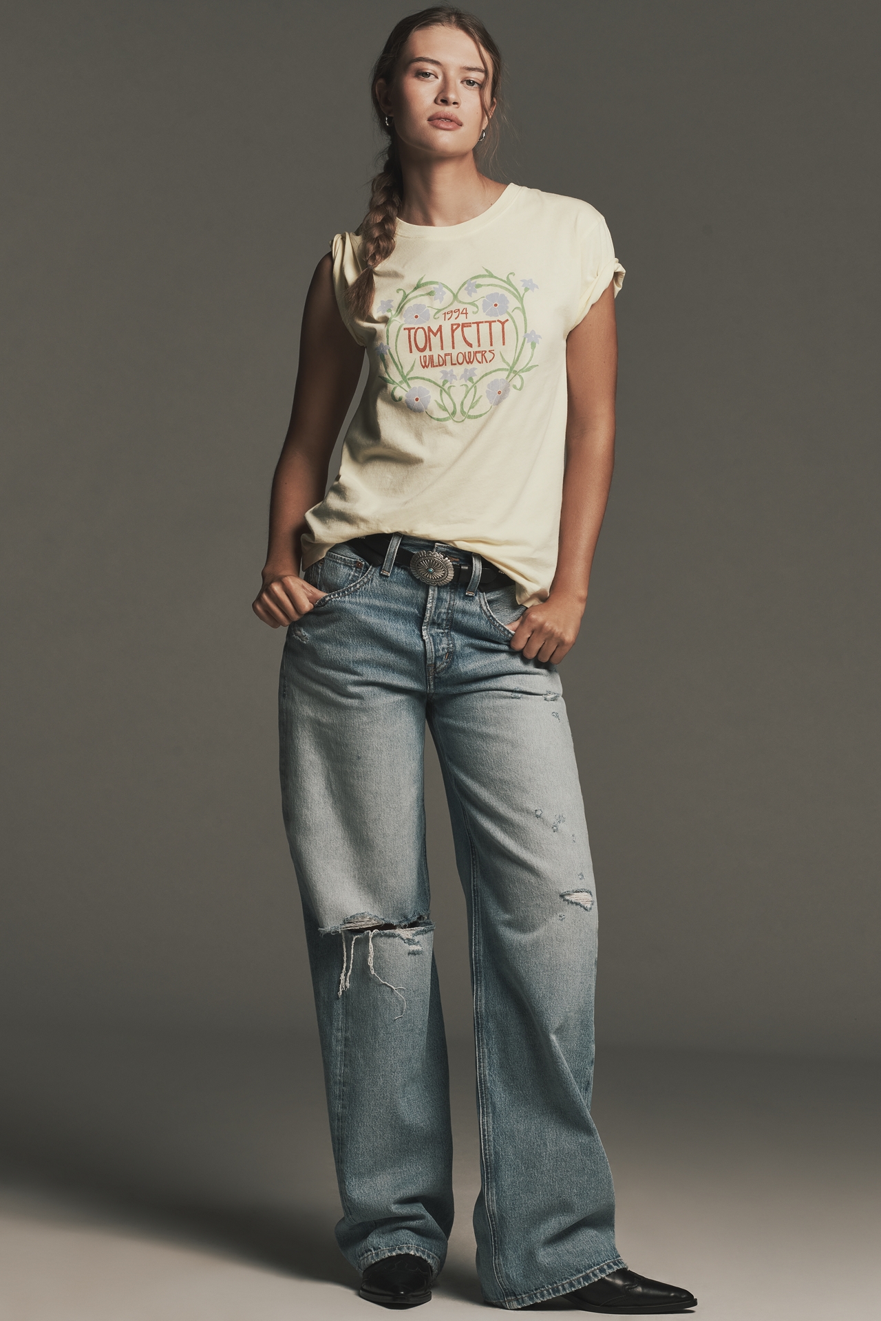 Letluv Tom Petty Wildflowers Graphic Tee