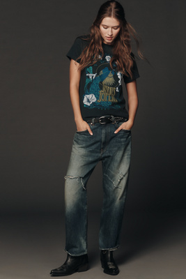 Letluv Janis Joplin Graphic Tee In Gray