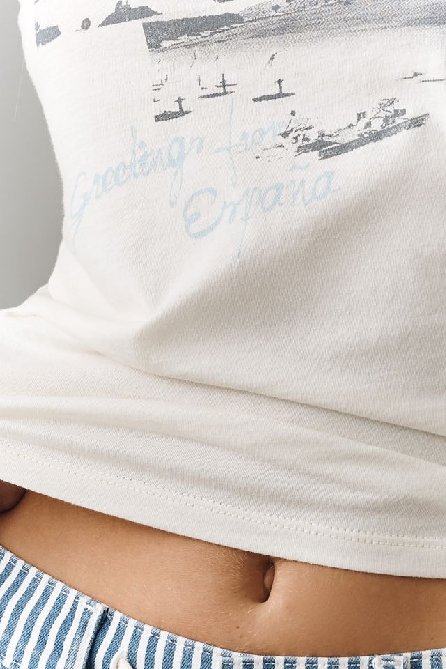 Letluv Cotton Photograph Graphic Tank #1