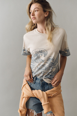 Letluv Wave Graphic Tee | Anthropologie