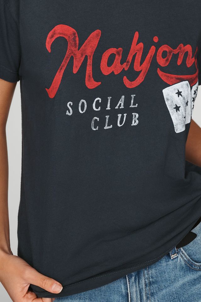 Letluv 100% Cotton Mahjong Graphic Tee #1