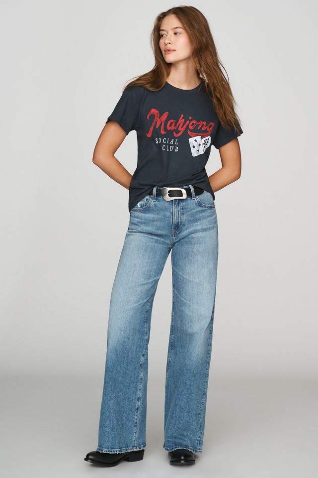 Letluv 100% Cotton Mahjong Graphic Tee #2