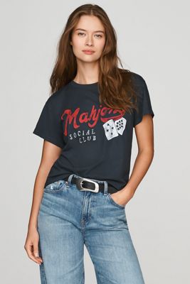 Letluv 100% Cotton Mahjong Graphic Tee