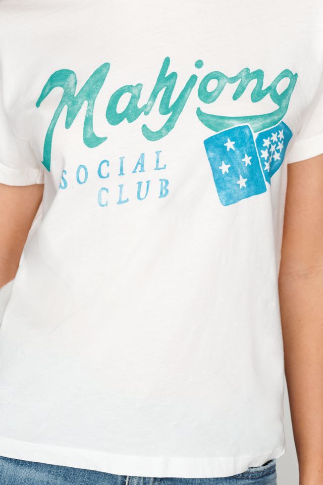 Letluv 100% Cotton Mahjong Graphic Tee #2