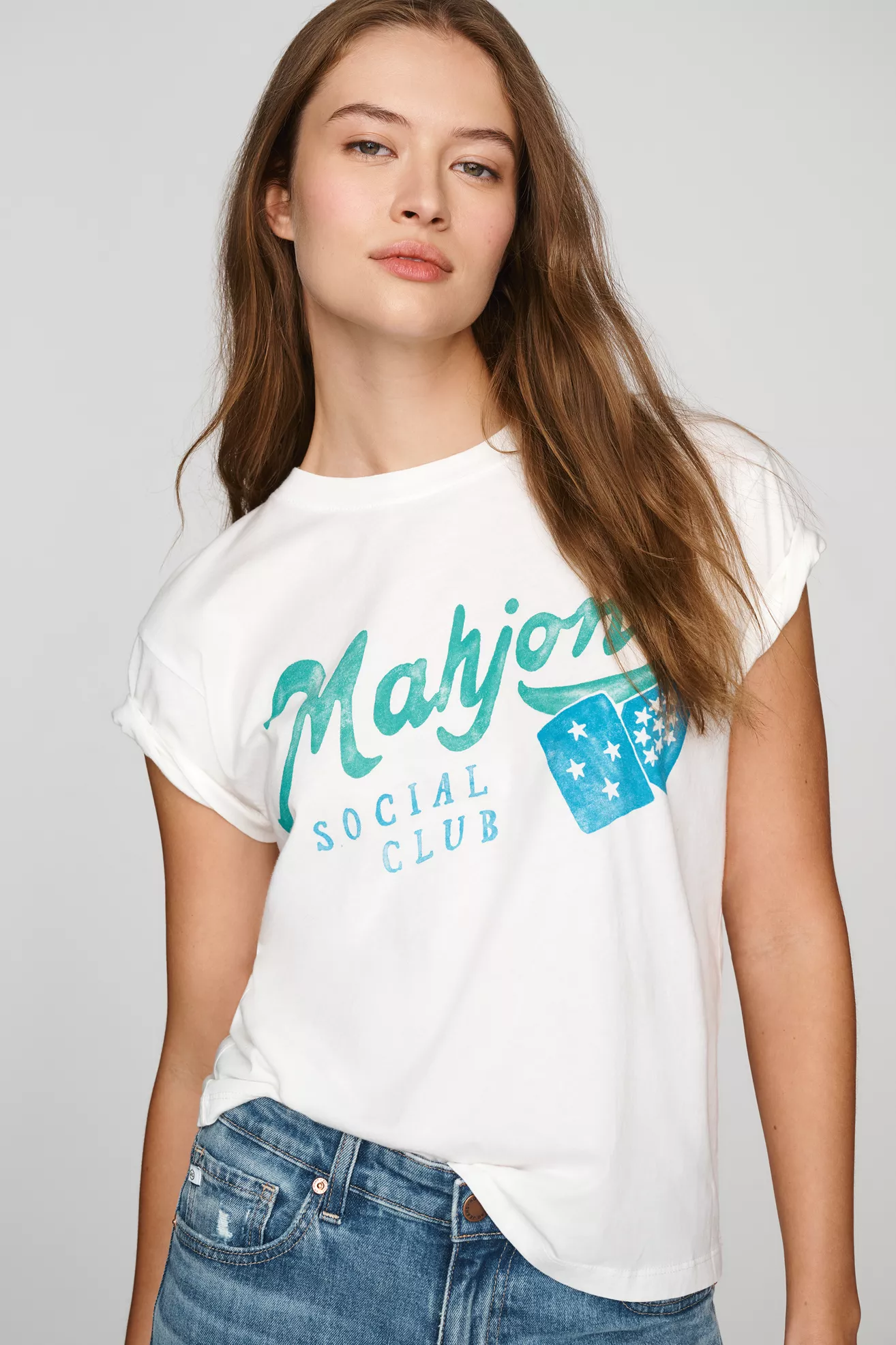 Letluv 100% Cotton Mahjong Graphic Tee