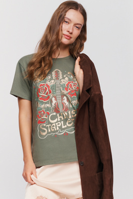 Letluv Chris Stapleton 100% Cotton Graphic Tee by Anthropologie