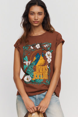 LetLuv 100% Cotton Janis Joplin Graphic Tee by Anthropologie