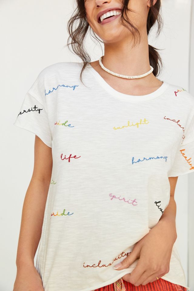 Pilcro Breezy Split-Back Tee #1