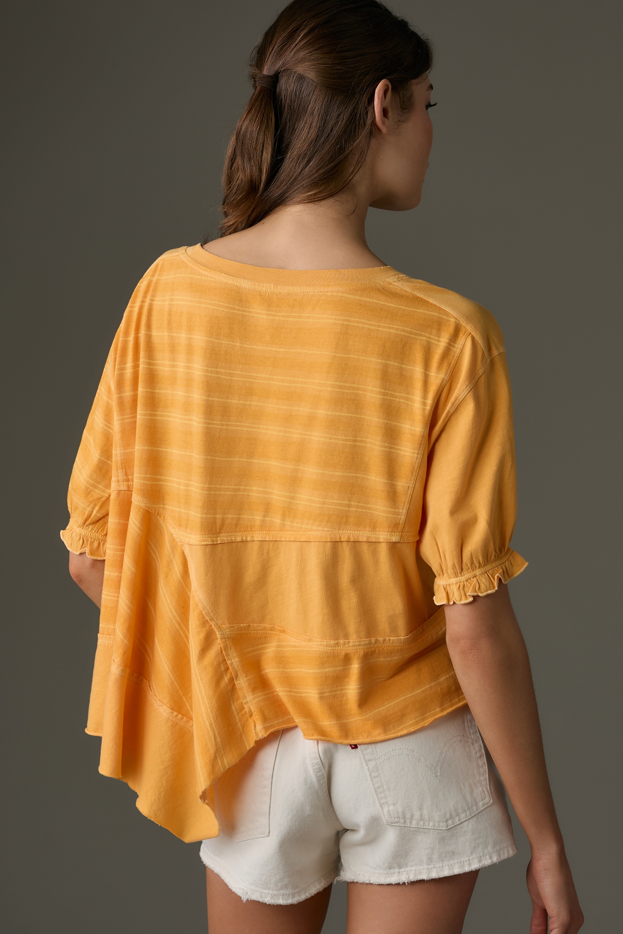 By Anthropologie Seamed Asymmetrical Tee