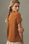By Anthropologie Cheers Embroidered Tee