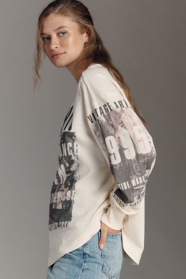 Pilcro Long-Sleeve Graphic Band Tee #3