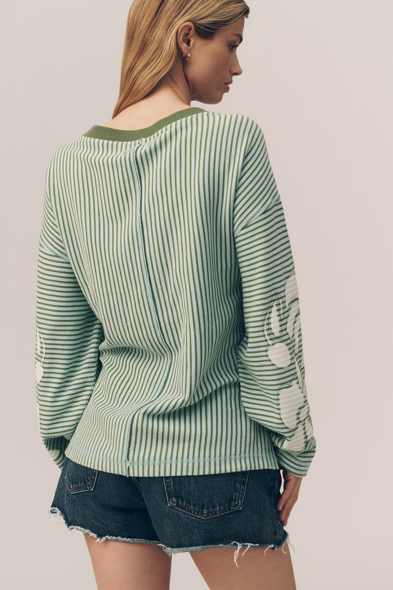 Pilcro Cotton Bonfire Pullover Top