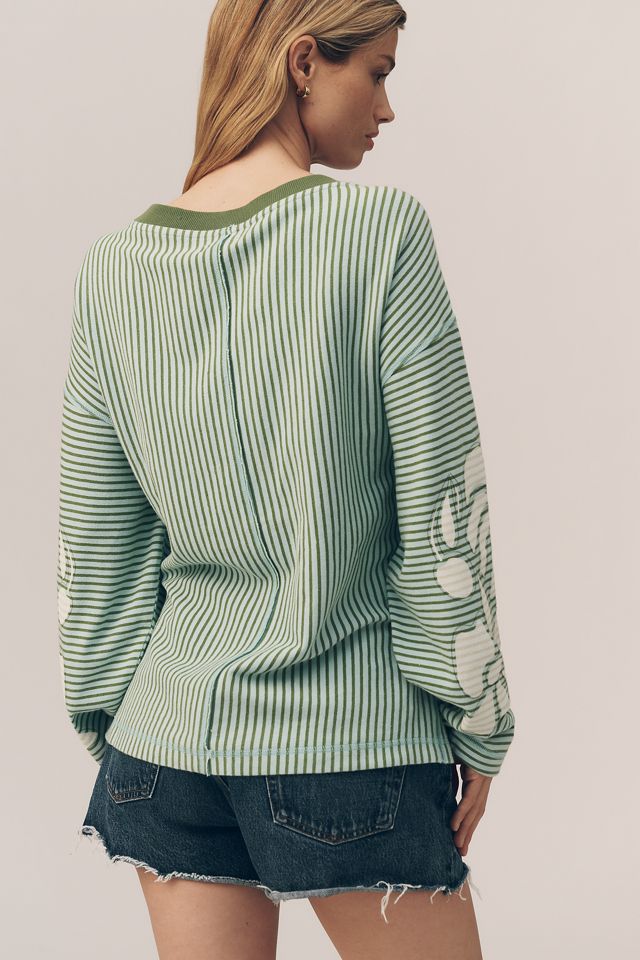 Pilcro Cotton Bonfire Pullover Top #2