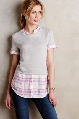 Picnic Plaid Layered Sweatshirt