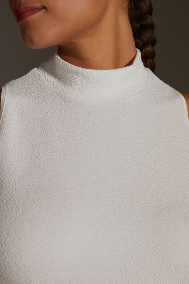 Maeve Structured Mock Neck Top #5