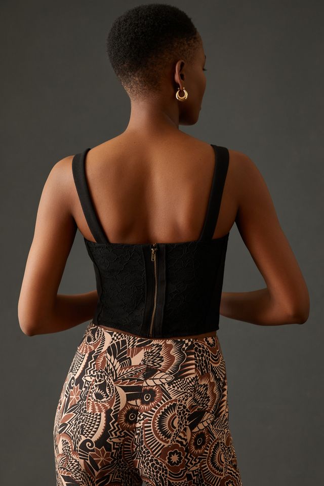 By Anthropologie Lace Corset Top #2