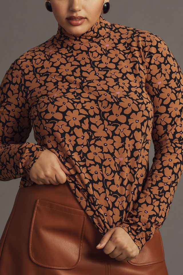 Maeve Printed Turtleneck #6