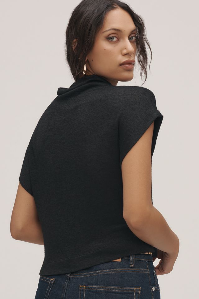 By Anthropologie Sleeveless Funnel-Neck Top #1