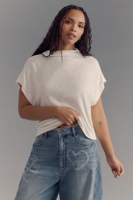 Sleeveless Funnel-Neck Top