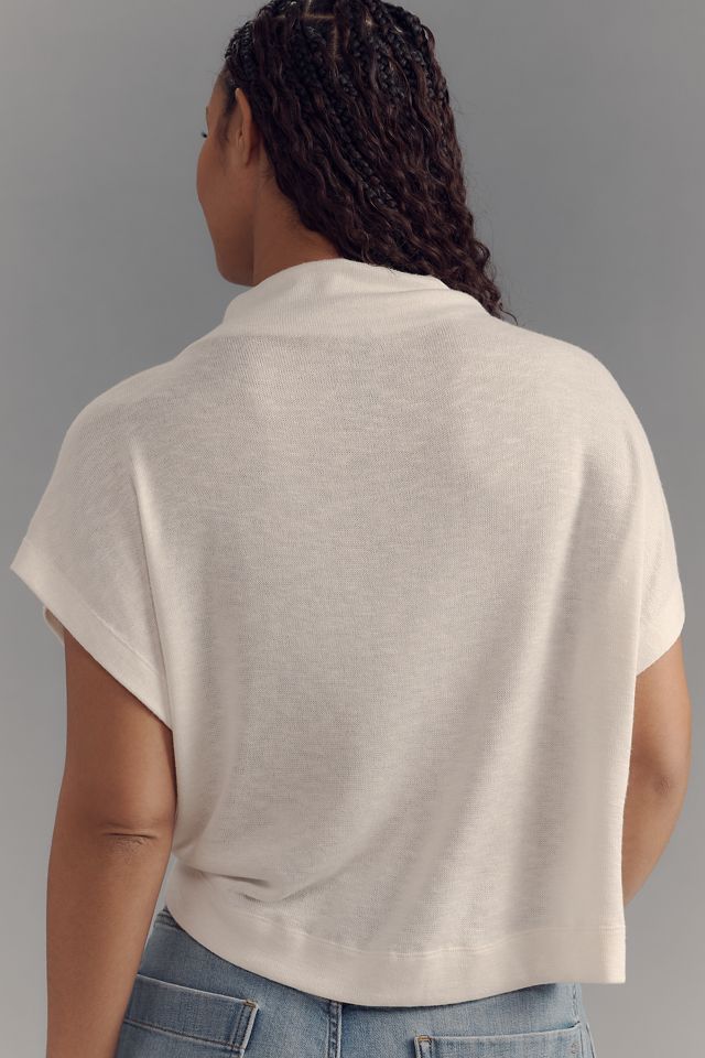 By Anthropologie Sleeveless Funnel-Neck Top #5