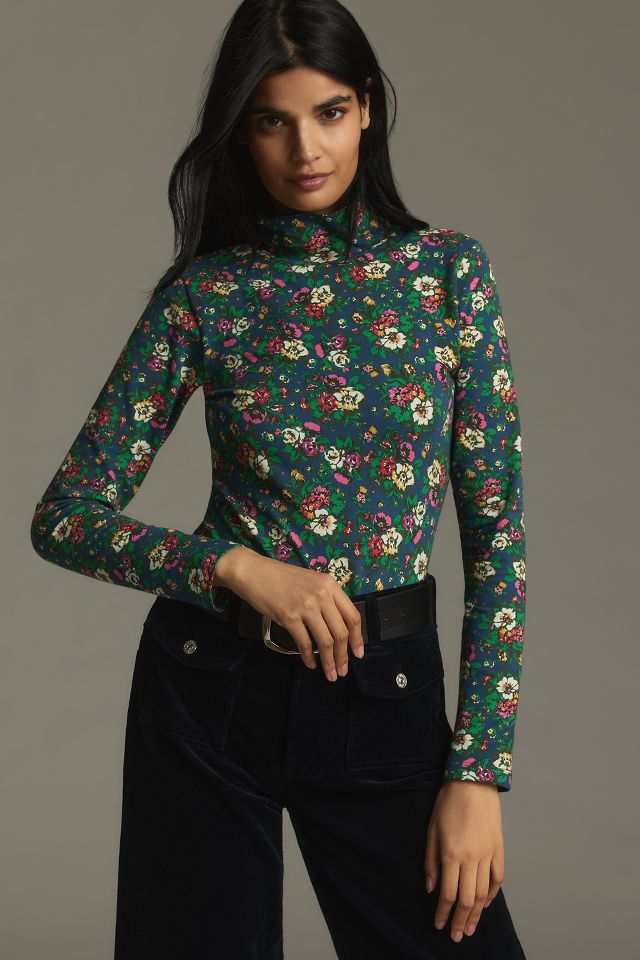 Cecilia Pettersson for Anthropologie Printed Turtleneck