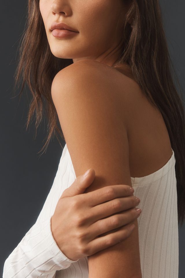 By Anthropologie One-Shoulder Ribbed Top #3