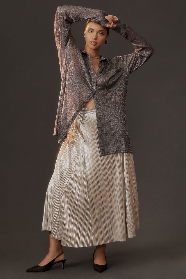 Pilcro Metallic Buttondown Shirt #7