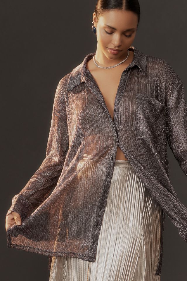 Pilcro Metallic Buttondown Shirt #8