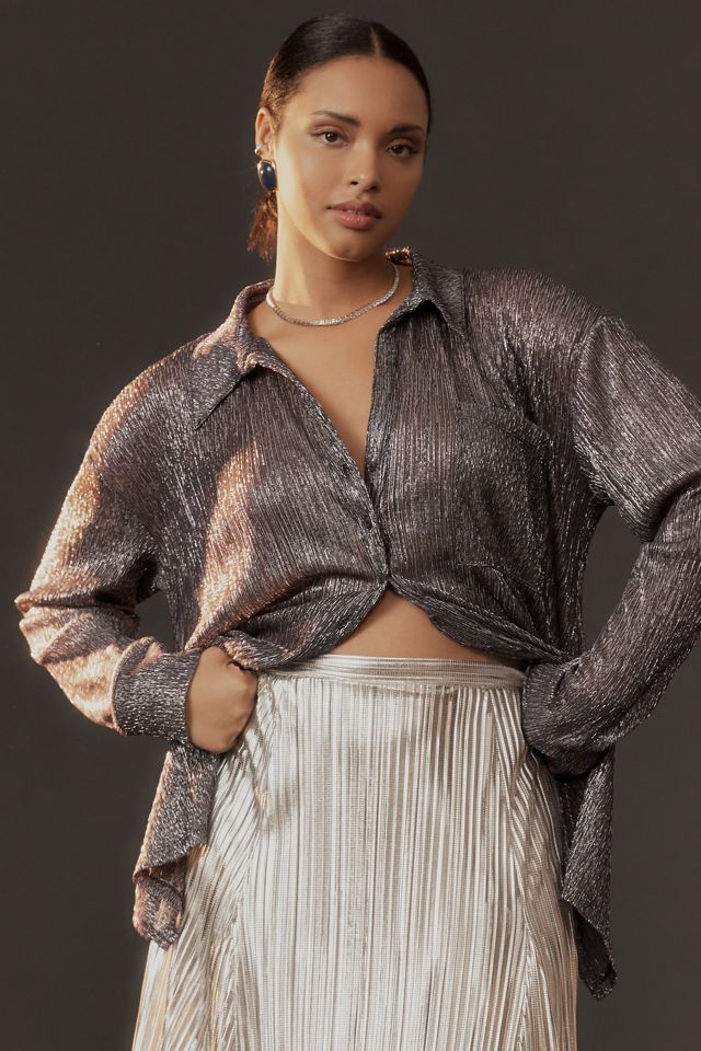 Pilcro Metallic Buttondown Shirt #5