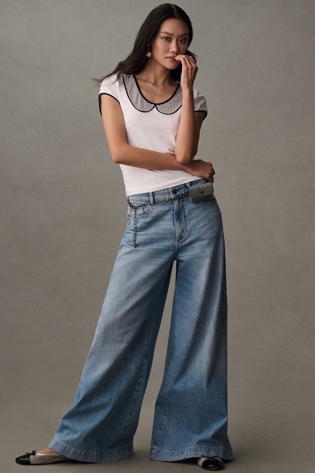 Maeve Short-Sleeve Collared Tee #3