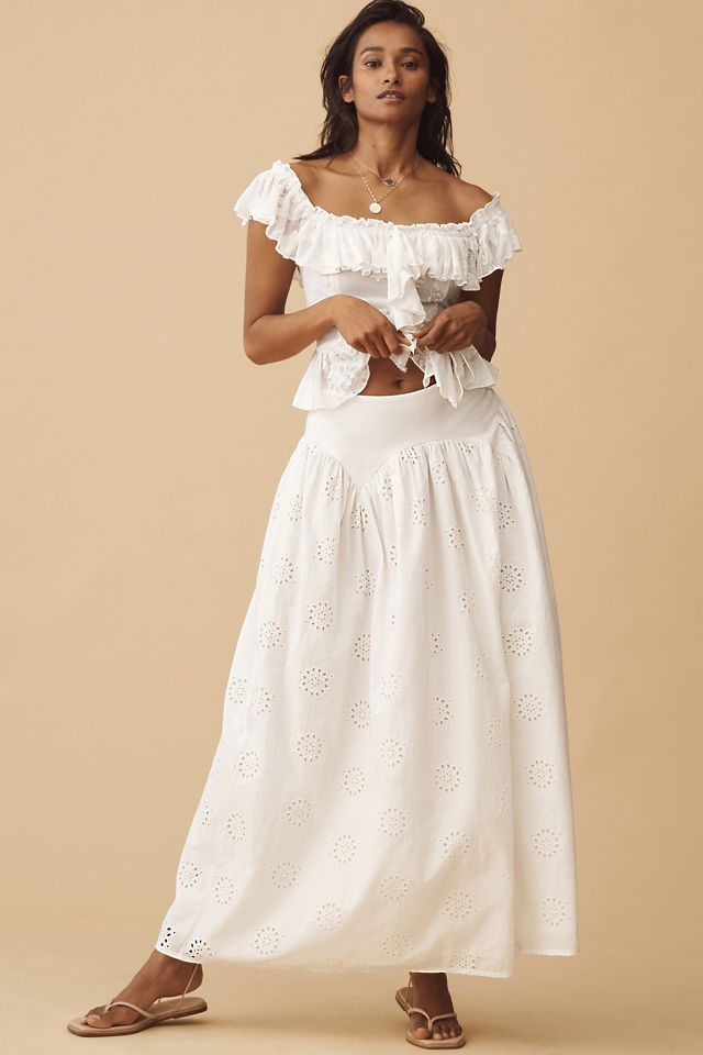 By Anthropologie Off-The-Shoulder Ruffled Top #5