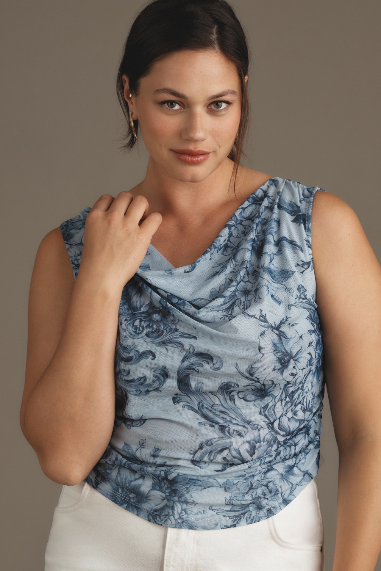 The Sloane Cowl-Neck Tank