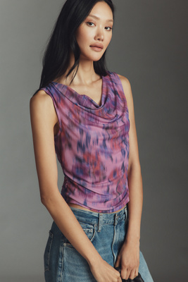 Sloane Cowl-Neck Tank Top