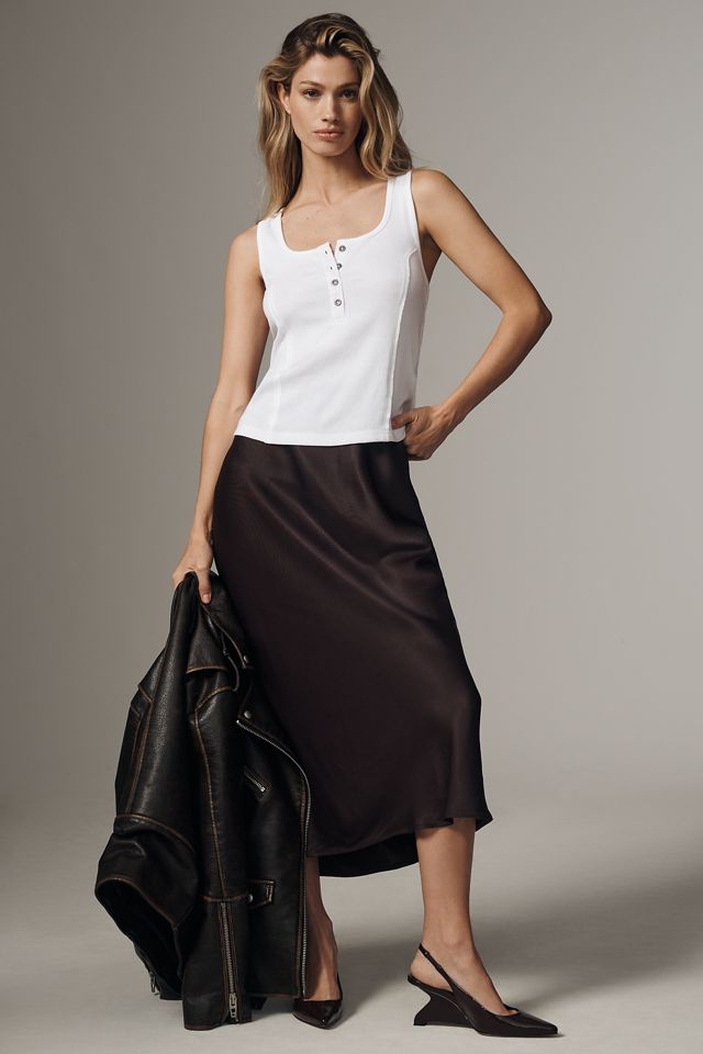 The Andie Ribbed Henly Top by Pilcro: Sleeveless Square-Neck Edition #2