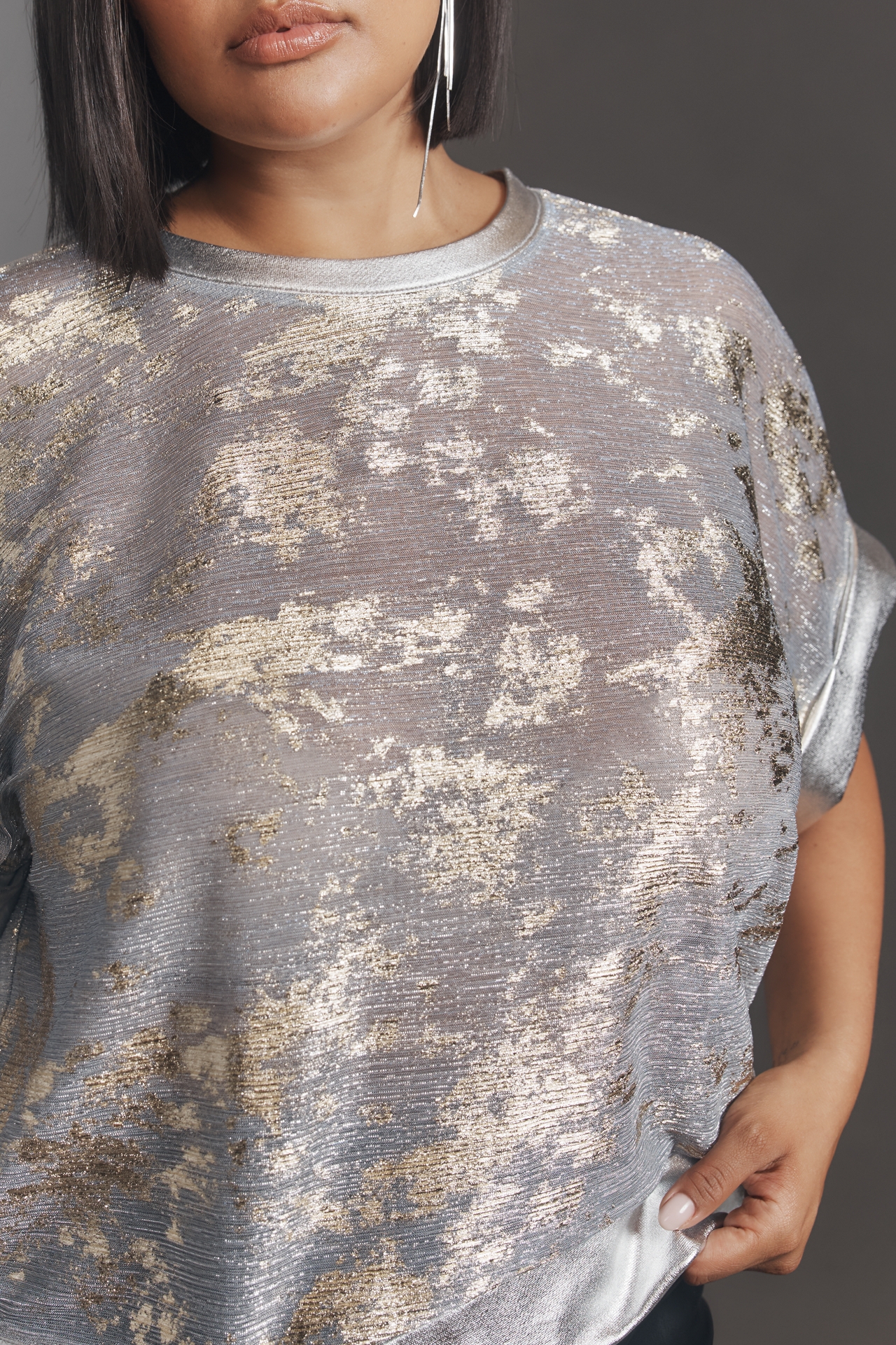 Pilcro Shine Shell Top