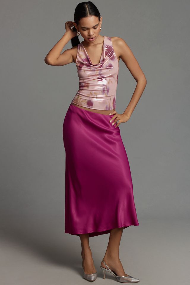 By Anthropologie Liquid Shine Cowl Neck Tank Top #3